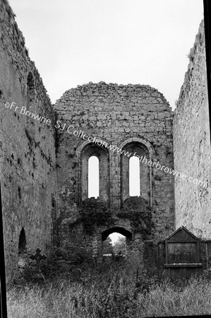 NAVE FROM DOOR OF DIVIDING WALL BETWEEN EXTENDED CHOIR & NAVE